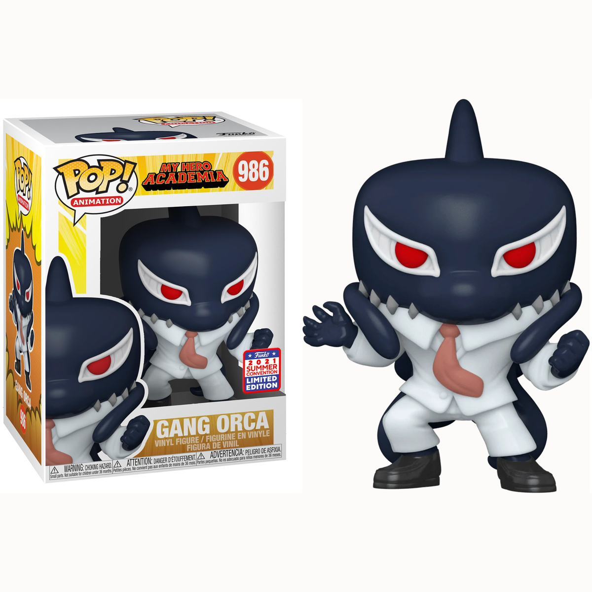 Funko Pop Anime My Hero Academia Gang Orca 986 2021 Summer Convention Limited Edition