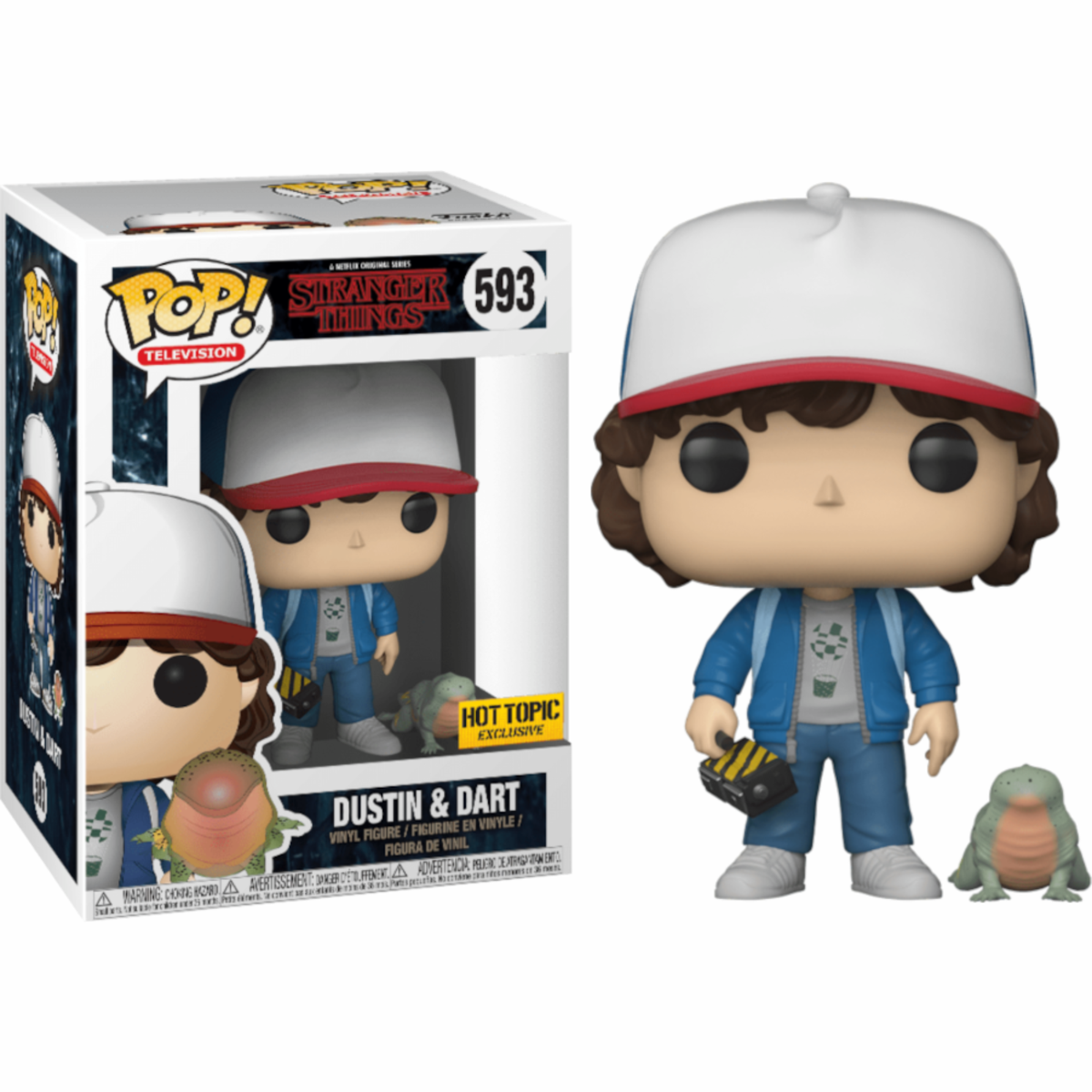 Funko Pop Television Stranger Things Dustin & Dart 593 Hot Topic Exclusive