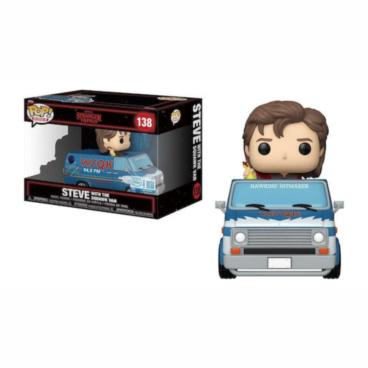 Funko Pop Rides Stranger Things Steve With Squawk Van 138