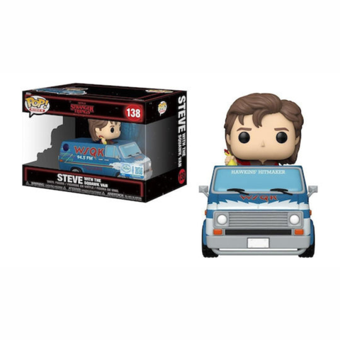 Funko Pop Rides Stranger Things Steve With Squawk Van 138