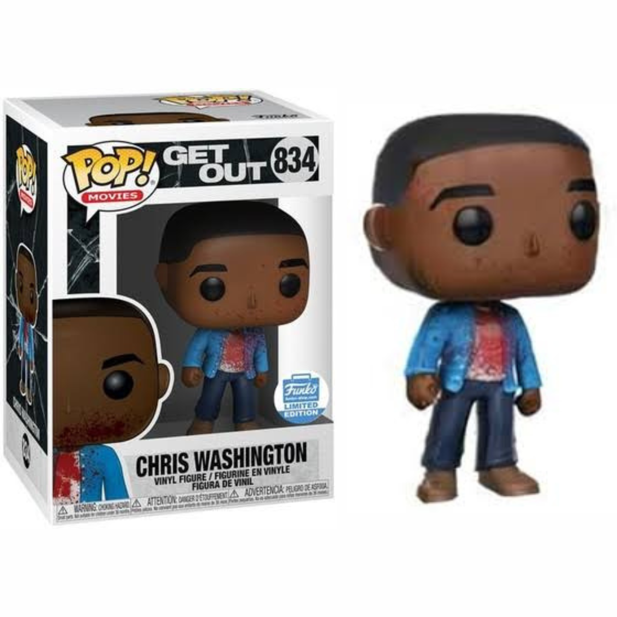 Funko Pop Movies Get Out Chris Washington 834 Limited Edition