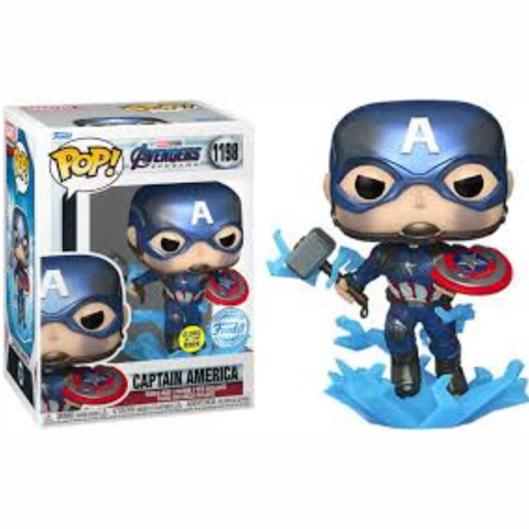 Funko Pop Avengers Endgame Captain America 1198 GITD Special Edition