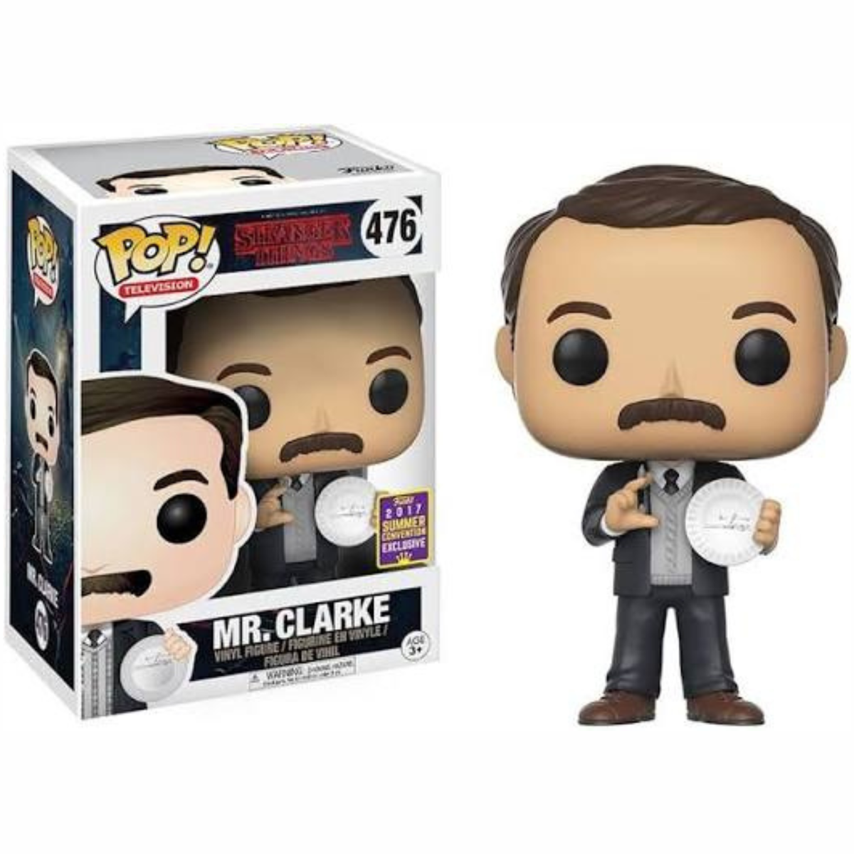 Funko Pop Stranger Things Mr. Clarke 476 Summer Convention Exclusive 2017
