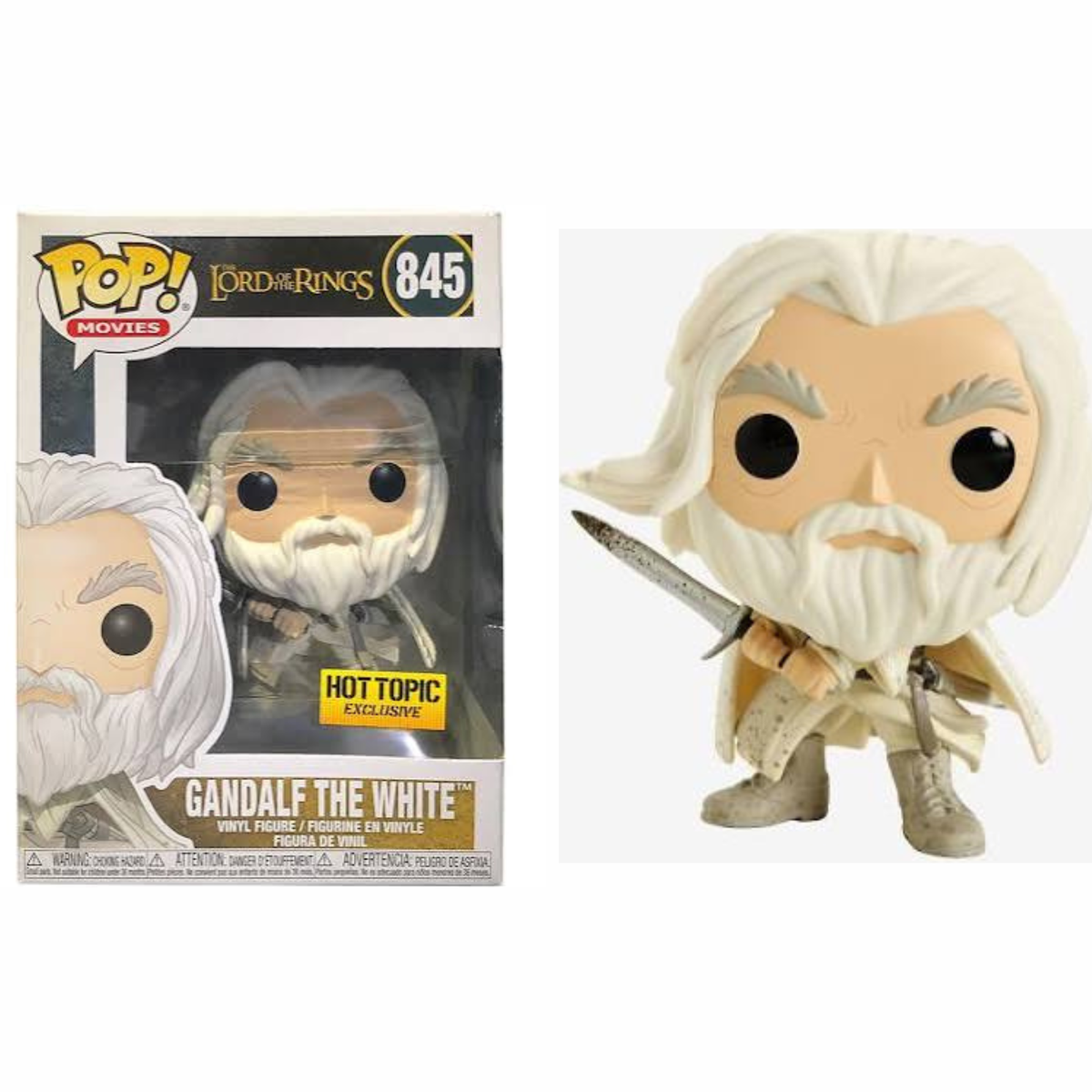 Funko Pop The Lord of the Rings Gandalf the White 845 Hot Topic Exclusive