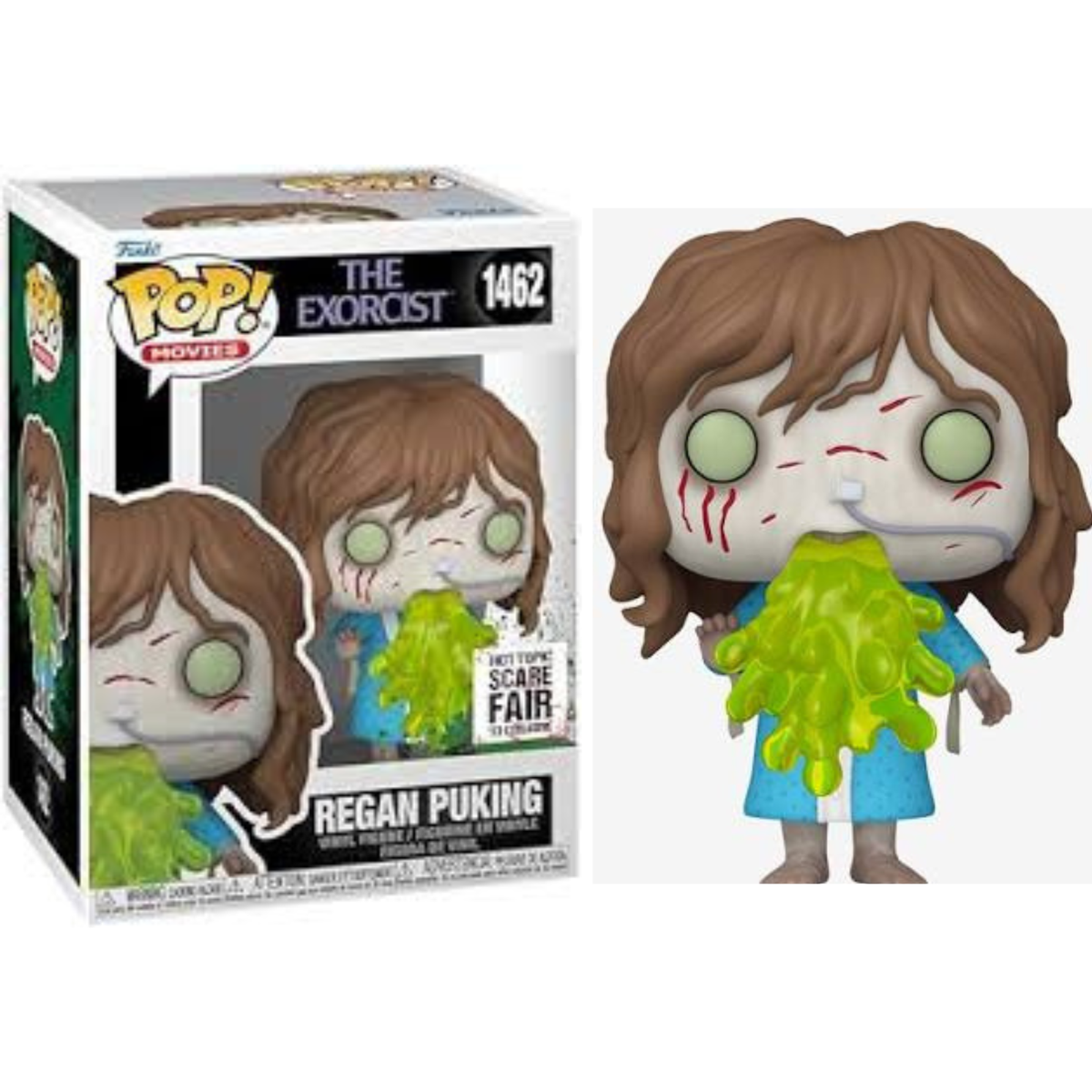 Funko Pop The Exorcist Regan Puking 1462 Hot Topic Scare Fair Exclusive