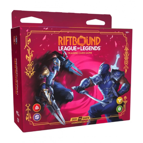 RIFTBOUND LEAGUE OF LEGENDS TCG VENDETTA ZED VS SHEN SHOWDOWN DECK - 1 SET (2 DECKS)