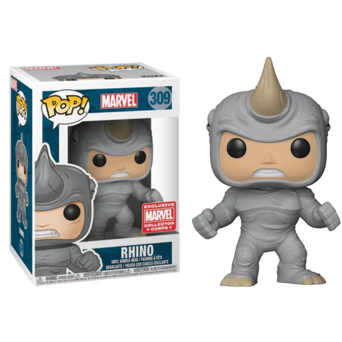 Funko Pop Marvel Rhino 309 Exclusive Marvel Collector Corps
