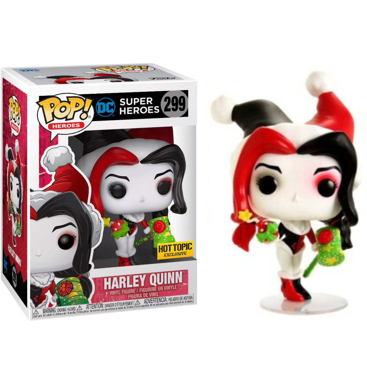 Funko Pop Heroes DC Super Heroes Harley Quinn 299 Hot Topic Exclusive
