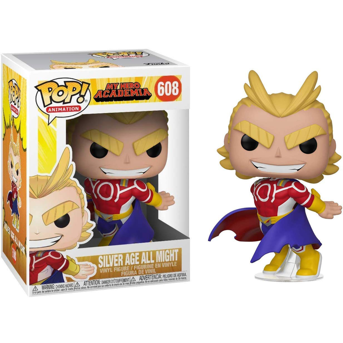 Funko Pop Anime My Hero Academia Silver Age All Might 608