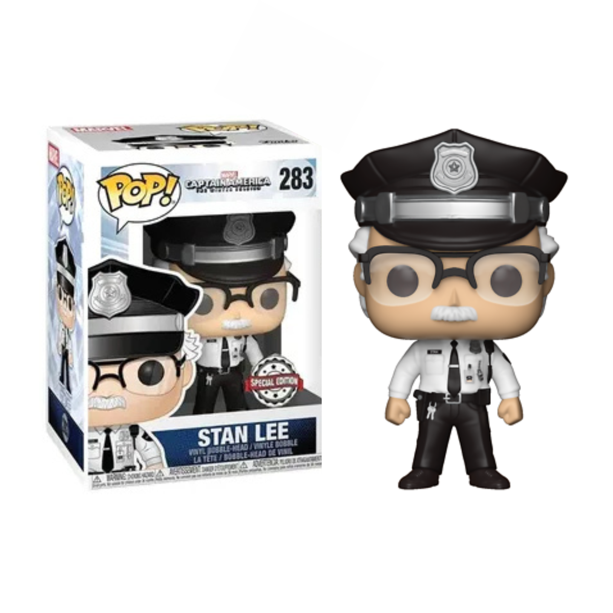 Funko Pop Marvel Captain America The Winter Soldier Stan Lee 283 Special Edition