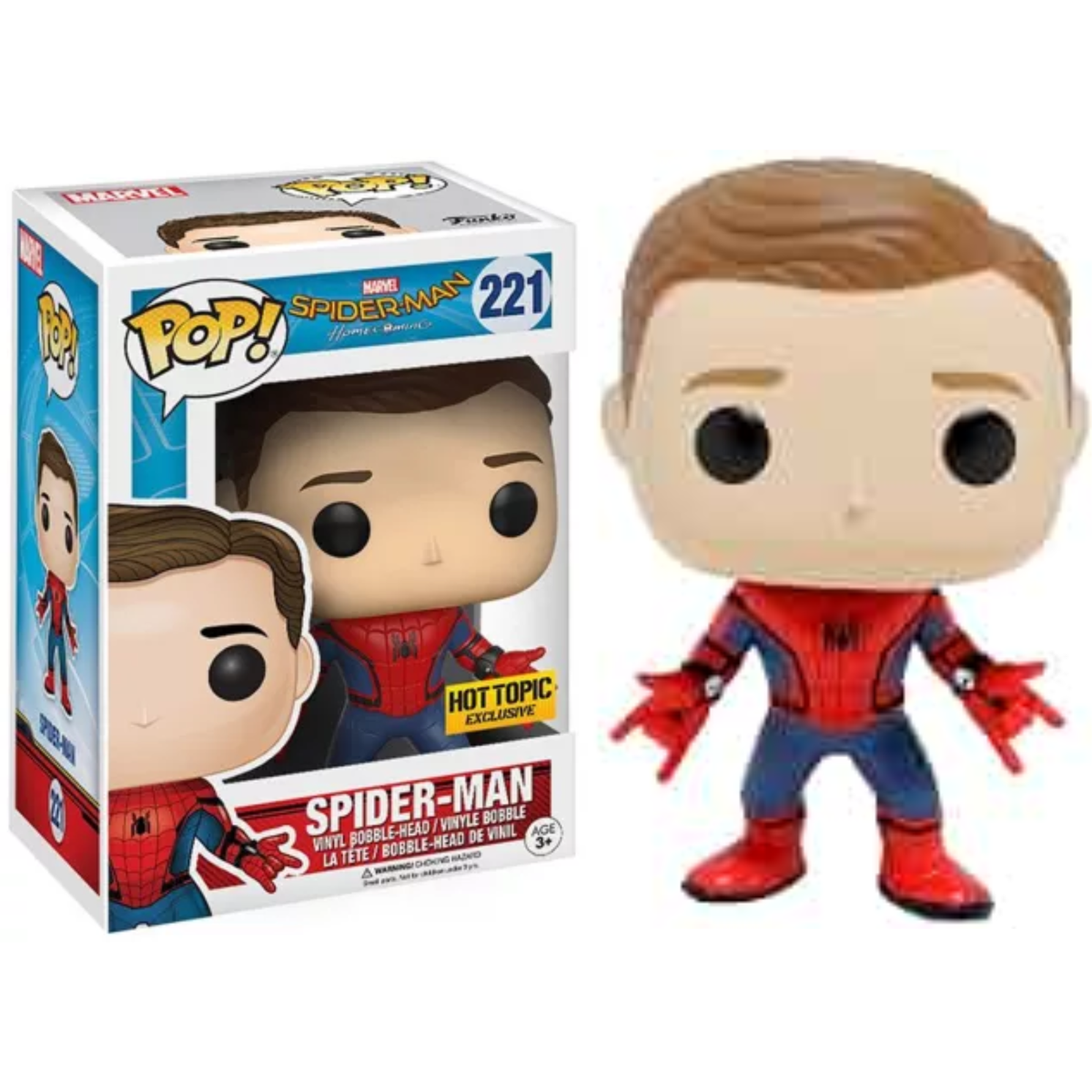 Funko Pop Marvel Spider-Man Homecoming Hot Topic Exclusive 221