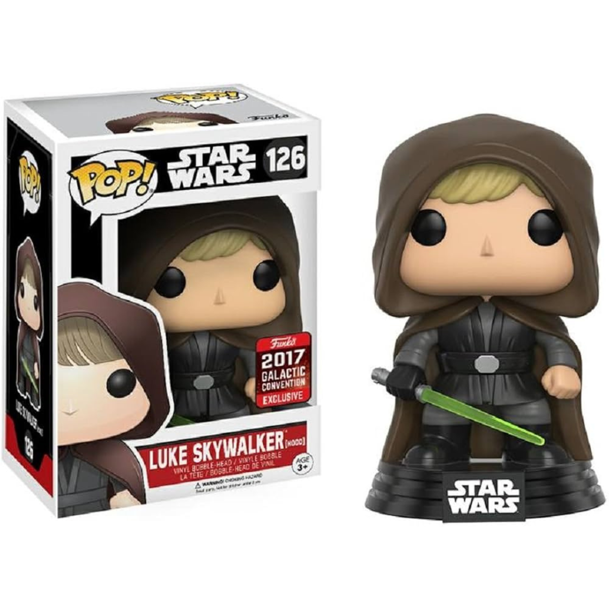 Funko Pop! Star Wars Luke Skywalker [Hood] 126 Galatic Convention Exclusive