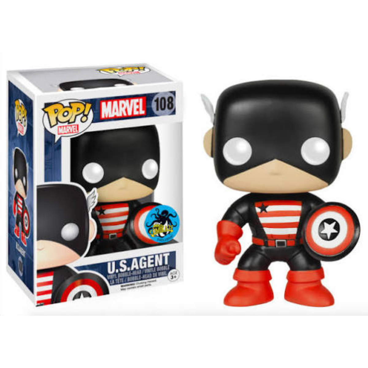 Funko Pop! Marvel U.S. Agent 108 Comikaze Exclusive