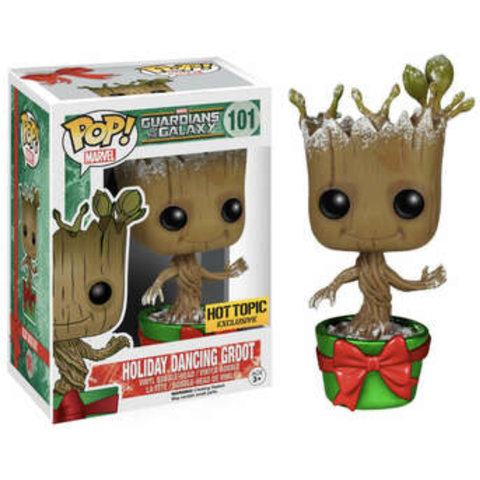 Funko Pop! Guardians of the Galaxy Holiday Dancing Groot 101 Hot Topic Exclusive