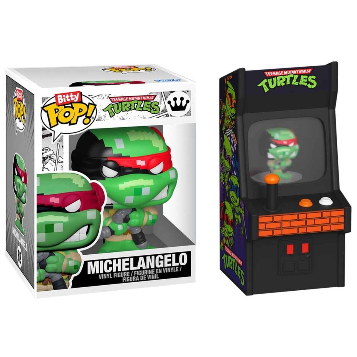 Funko Bitty Pop Arcade Teenage Mutant Ninja Turtles Michelangelo