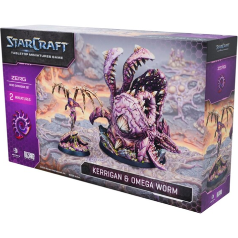 StarCraft: Tabletop Miniatures Game  -  Zerg Kerrigan & Omega Worm