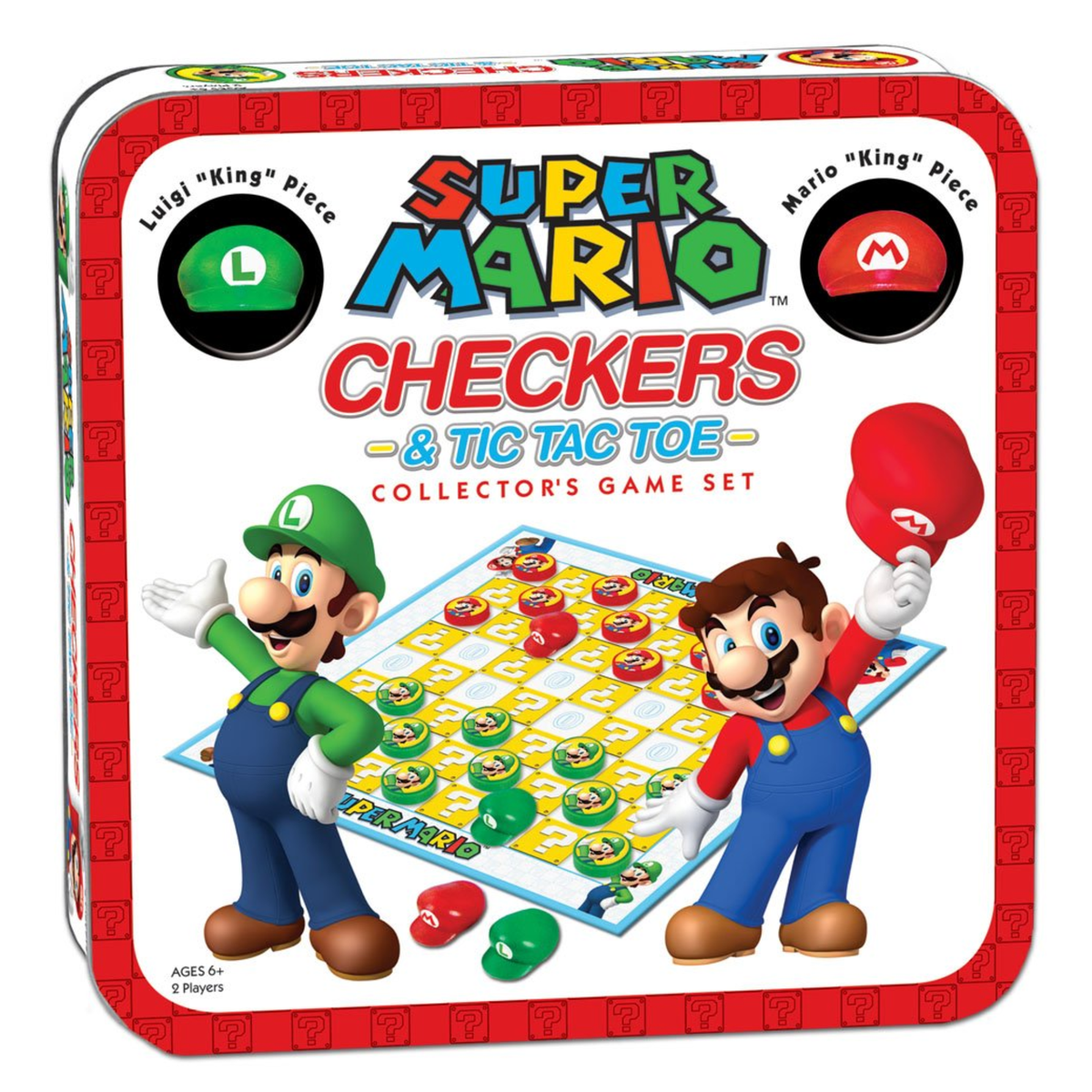 Super Mario Checkers & Tic Tac Toe Collectors Game Set
