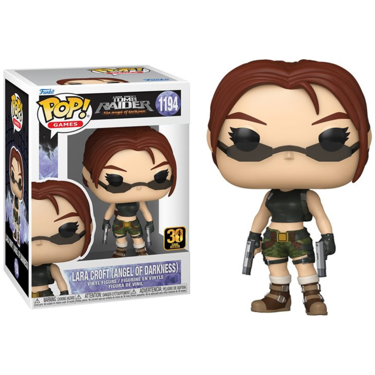 Funko Pop Games Lara Croft Tomb Raider The Angel Of Darkness Lara Croft (Angel Of Darkness) 1194 30 Tomb Raider Special