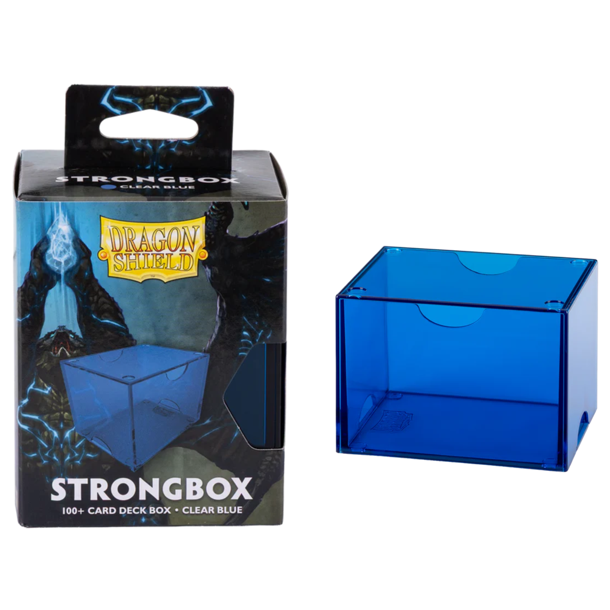 Dragon Shield Strongbox 100+ Card Deck Box Clear Blue