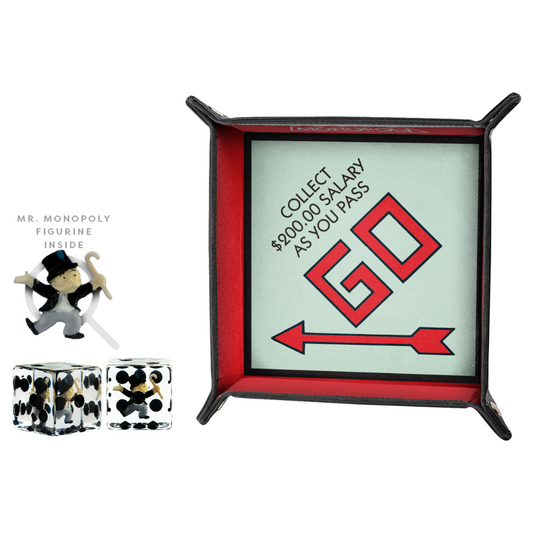 MONOPOLY BUNDLE DICE TRAY + MR. MONOPOLY DICE