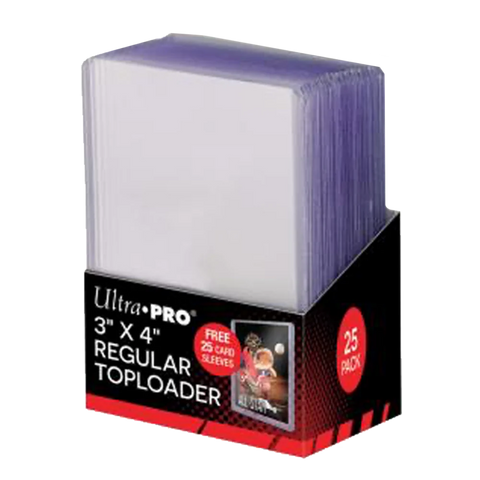 Ultra Pro Top Loader Toploader 3x4 Regular with Sleeves 25ct