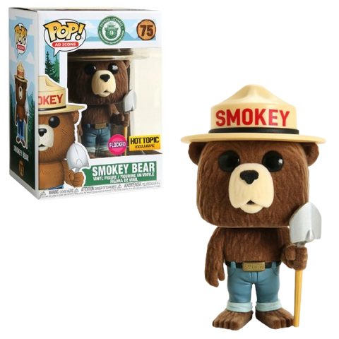 Funko Pop Ad Icons Smokey Bear 75 Hot Topic Flocked