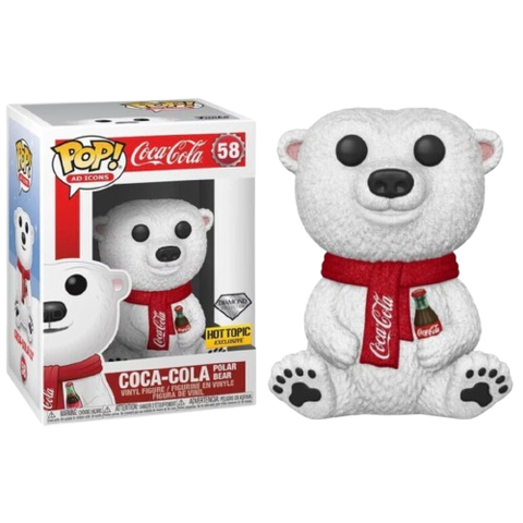 Funko Pop Ad Icons Coca-Cola Coca-Cola Polar Bear 58 Hot Topic Exclusive Diamond