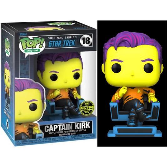 Funko Pop NFT Release Star Trek Captain Kirk 18 1967 PCS