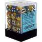 Dice Chessex Gemini: 36D6 Blue-Gold/White 26822 12mm
