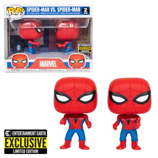 Funko Pop Marvel Spider-Man VS. Spider-Man 2 Pack Entertainment Earth Exclusive