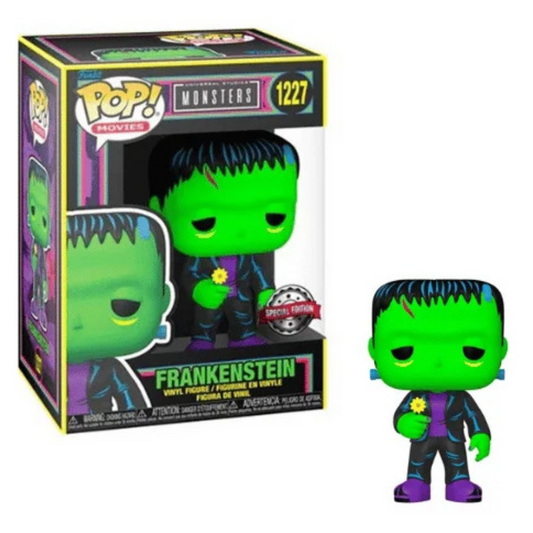 Funko Pop Universal Atudios Monsters Frankenstein 1227 Blacklight Special Edition