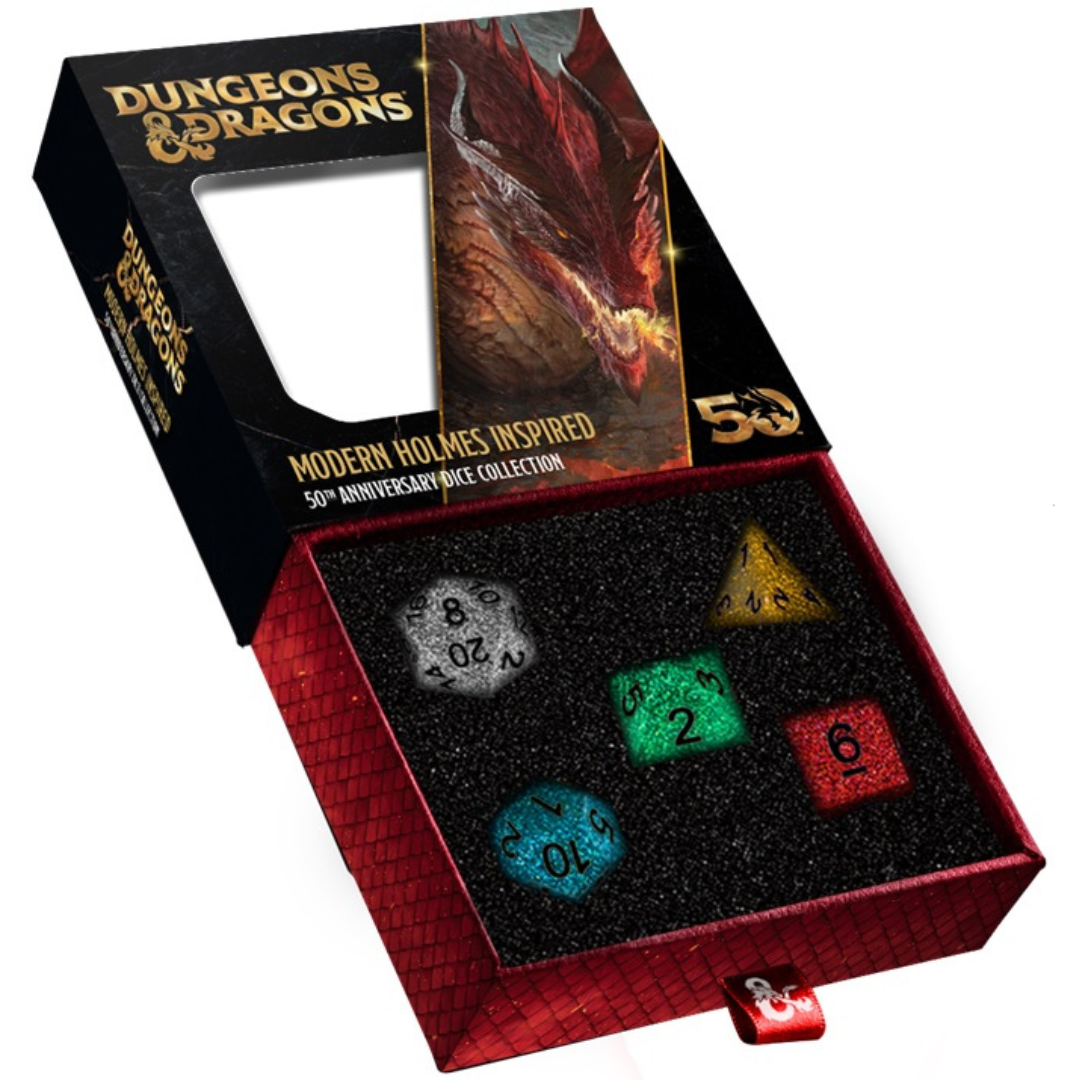 DND Dungeons & Dragons 50TH Anniversary Dice Commemorative Set
