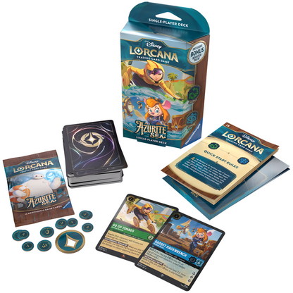 Disney Lorcana TCG: Azurite Sea Starter Deck (Emerald, Sapphire)