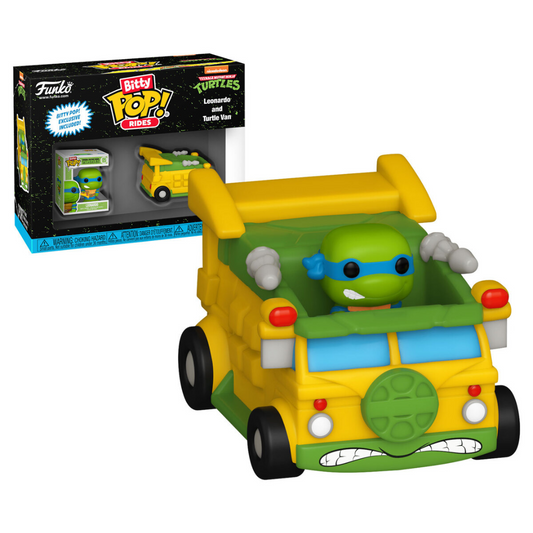 Funko Bitty Pop Ride Teenage Mutant Ninja Turtles TMNT Leonardo and Turtle Van