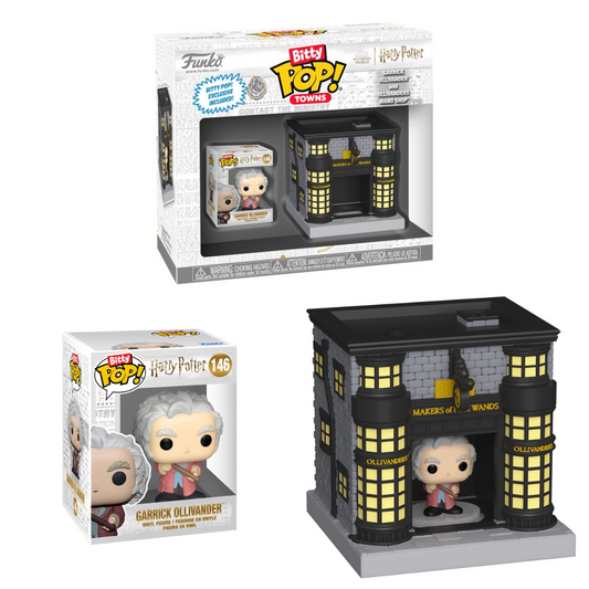 Funko Bitty Pop Towns Garrik Ollivander and Ollivanders Wand Shop