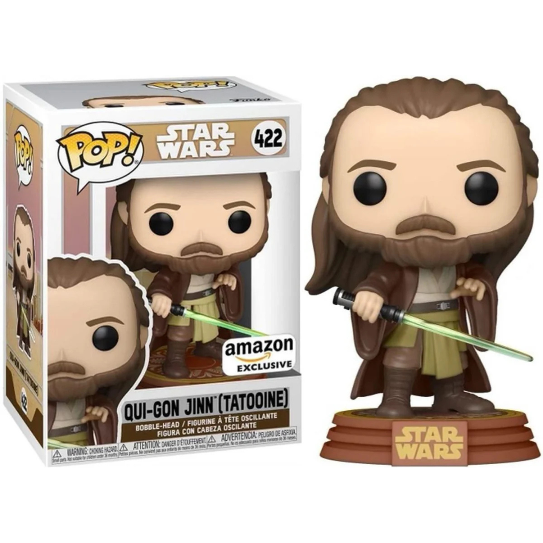 Funko Pop Star Wars Qui-Gon Jinn (Tatooine) 422 Amazon Exclusive