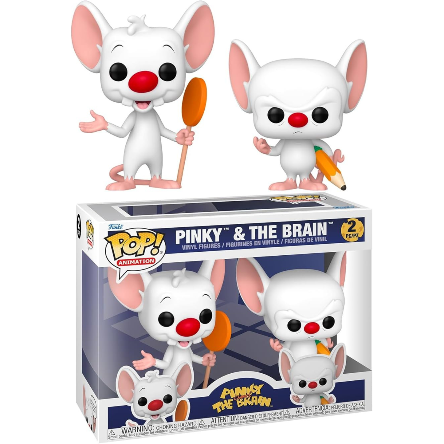 Funko Pop Animation Pinky & The Brain - Pinky & The Brain 2 Pack