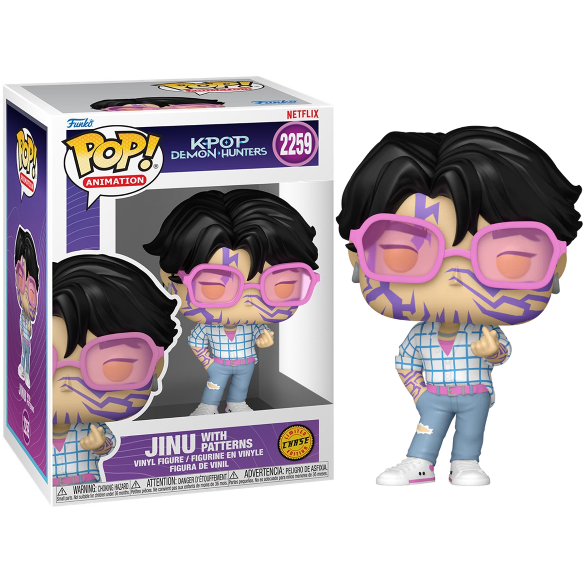 Funko Pop Anime K-Pop Demon Hunters Jinu With Patterns 2259 Chase