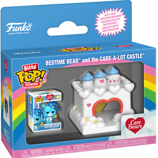 Funko Bitty Pop Towns Care Bears Bedtime Bear And The Care -A- Lot Castle