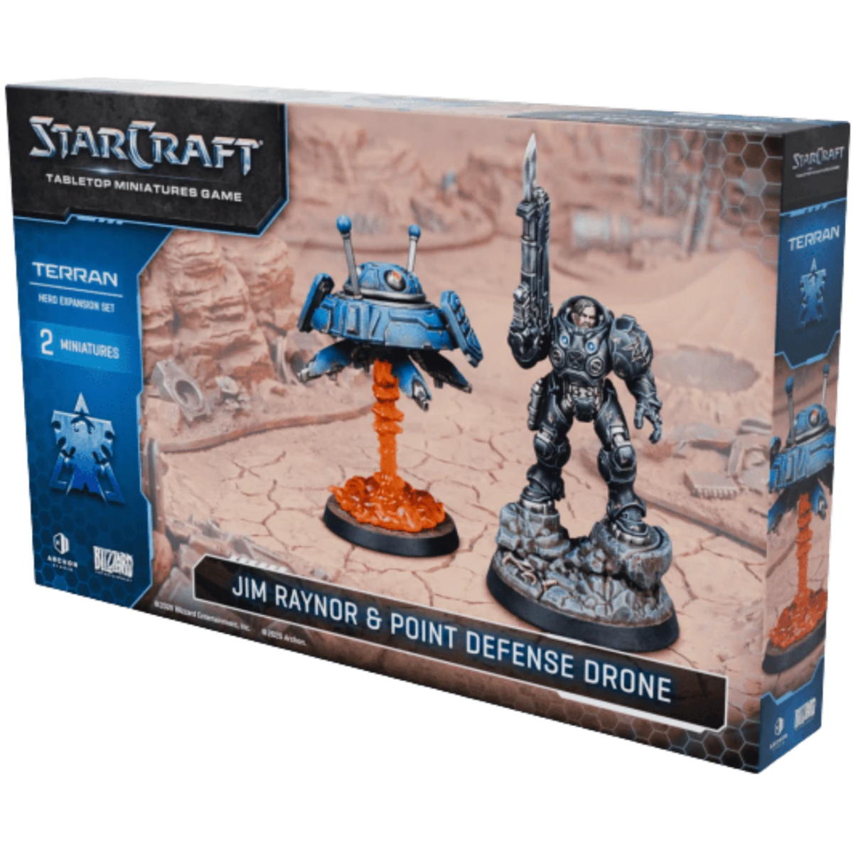 StarCraft: Tabletop Miniatures Game  -  Terran Jim Raynor & Point Defense Drone