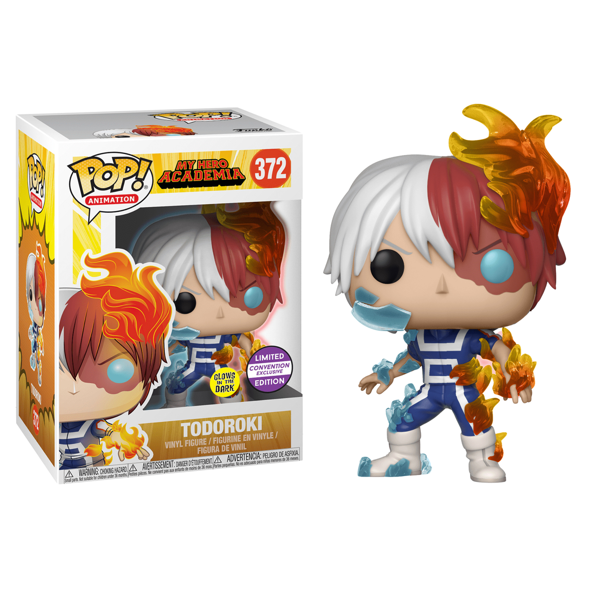 Funko Pops My Hero Academia Todoroki South Pax Exclusive Glow in the Dark 372