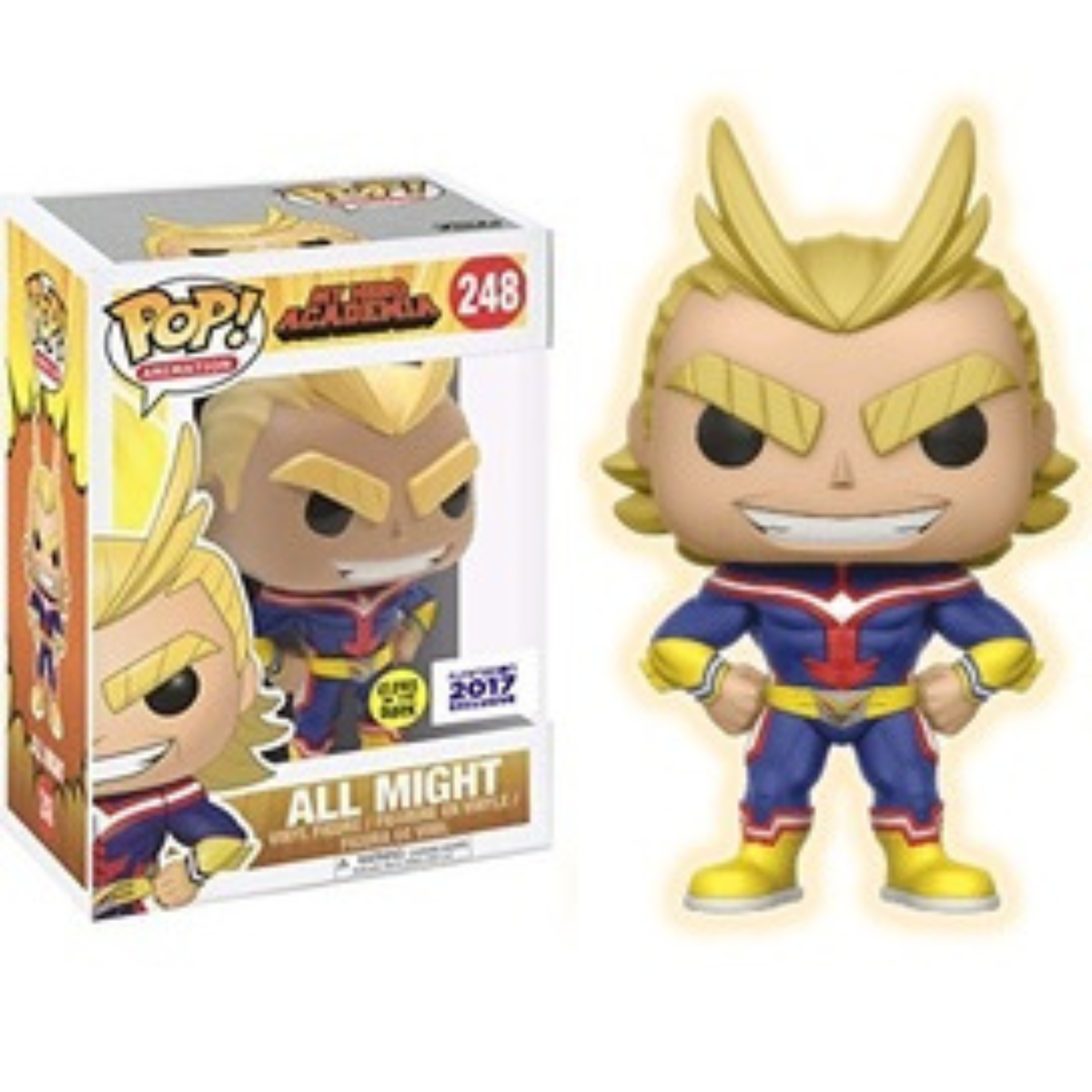 Funko Pop My Hero Academia All Might Glow in the Dark Funimation 2017 Exclusive 248