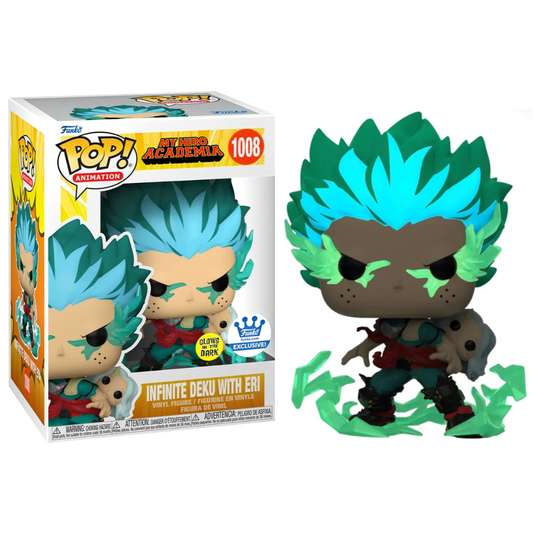 Funko Pop Anime My Hero MHA Academia Infinite Deku with Eri 1008 Funko Exclusive GITD