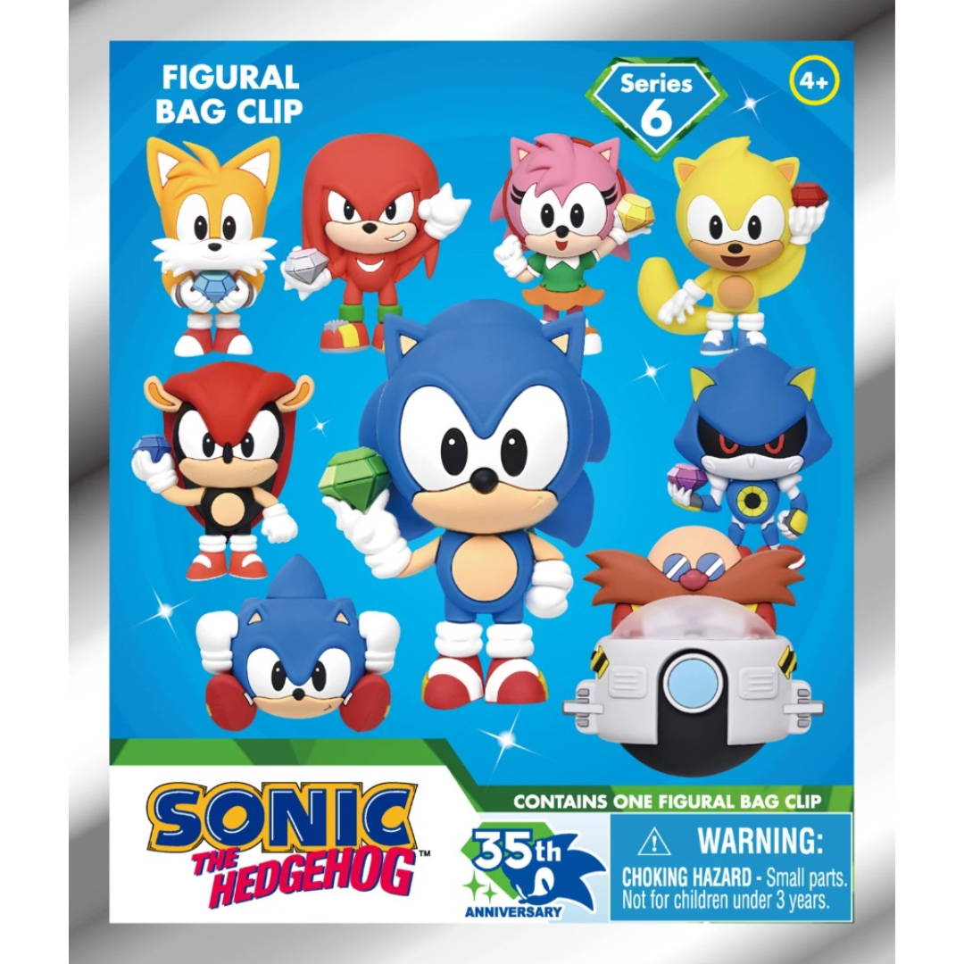 3D FOAM BAG CLIP SONIC THE HEDGEHOG SERIES 6