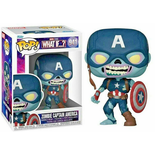 Funko Pop Marvel What if...? Zombie Captain America 941