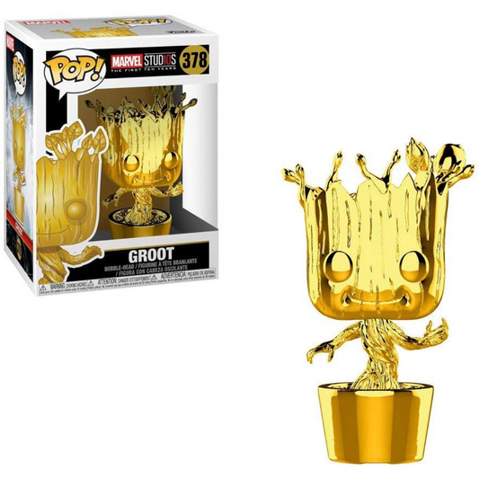 Funko Pop Marvel Groot 378 Chrome Edition