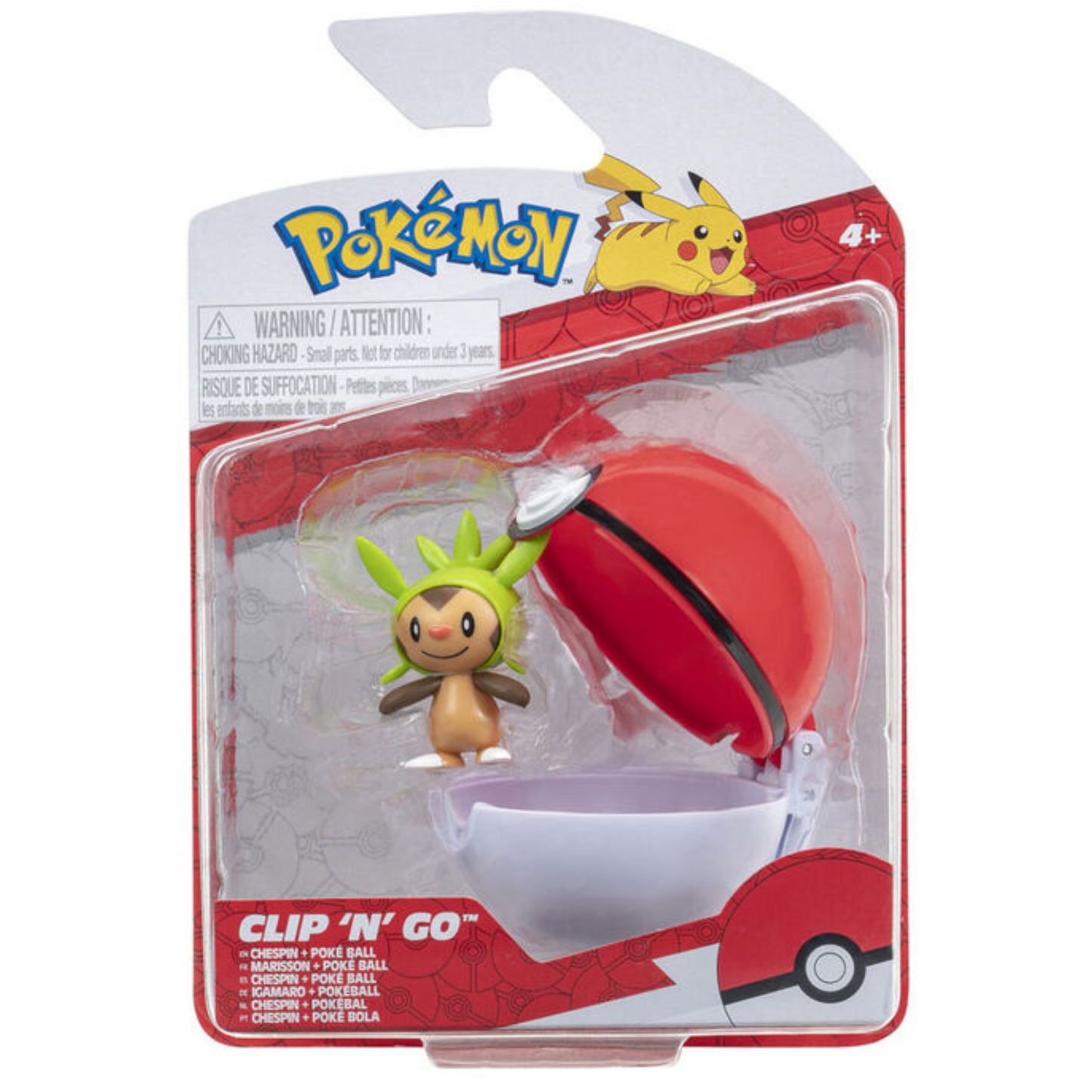 POKEMON CLIP N GO CHESPIN + FRIEND BALL