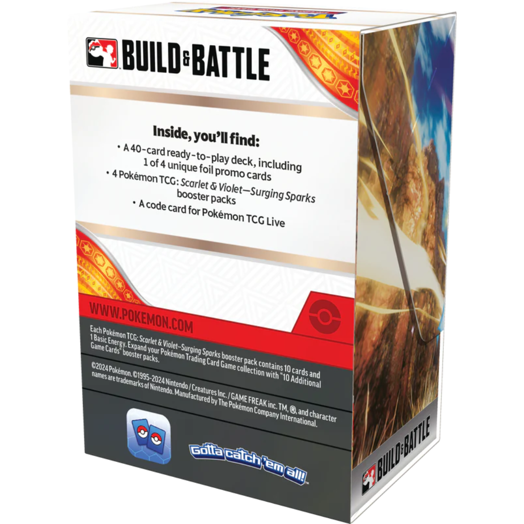 Pokemon Scarlet & Violet Surging Sparks Build & Battle Box