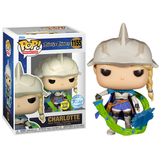 Funko Pop Anime Black Clover Charlotte 1155 Funko Exclusive GITD