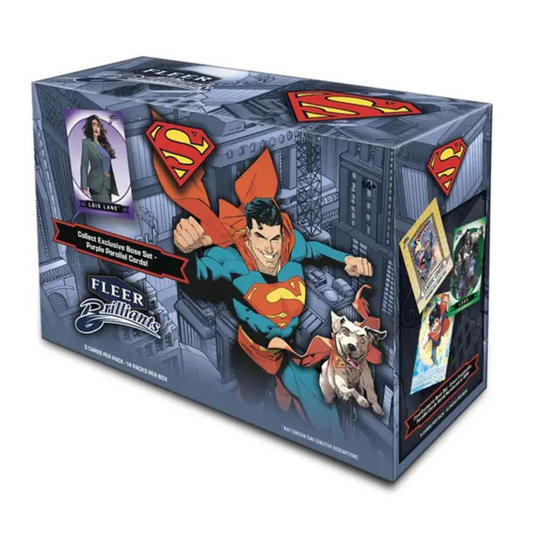 DC COMICS FLEER BRILLIANTS SUPERMAN MEGA BOX